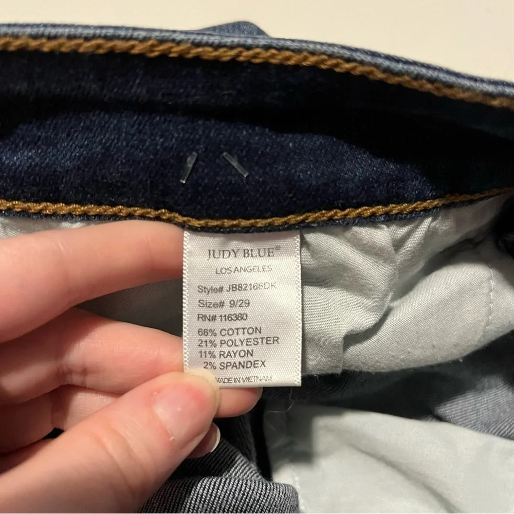 Judy Blue Jeans Womens 29 Distressed Destroyed jbb2166dk Stretch - Picture 7 of 8